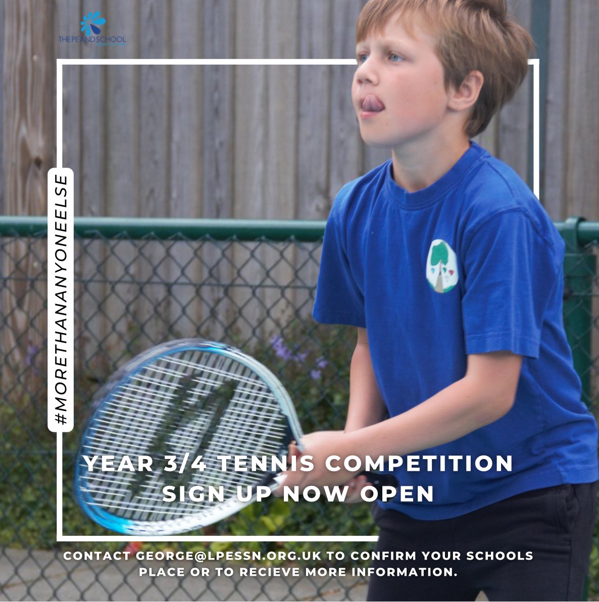 🎾 YEAR 3/4 MINI RED TENNIS COMPETITION 🎾

Sign up to our Year 3/4 Mini Red Tennis Competition is now OPEN!

⏰ 10:00 - 14:00
🗓️ Tuesday 4th June
📍 @NorthDulTennis 

Please contact george@lpessn.org.uk to confirm your schools place.
#morethananyoneelse #tennis