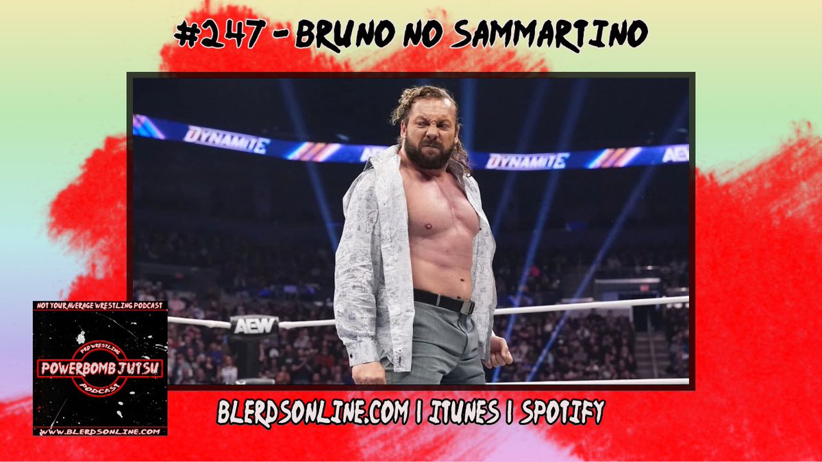 Powerbomb Jutsu #247 - Bruno No Sammartino featuring @AnthonyRockford and JT of @MarksWithMics - WWE had a draft -AEW has Kenny Omega again -Ryan Garcia was roided up -Kendrick Lamar bodyslammed Drake with Euphoria. - Darrell vs JT podcasts.apple.com/us/podcast/pow…