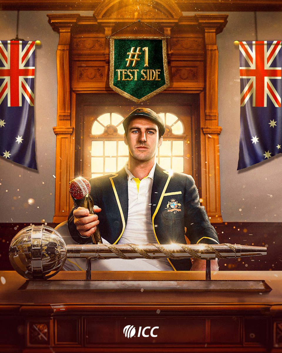 Pat Cummins – the captain with the golden touch ✨

Australia crowned No.1 Test team after Annual Men's Rankings update ➡️ bit.ly/4acqJRe