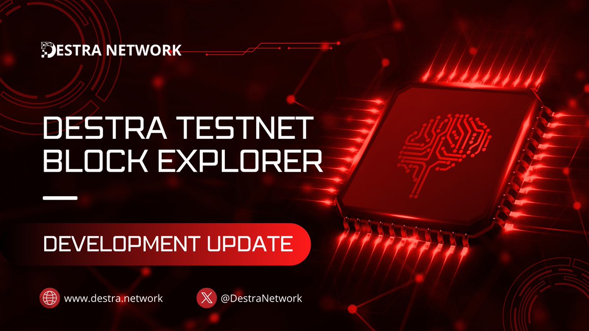 Destra Testnet Infra Block Explorer - Development Update Unlike the regular block explorers for transactions on blockchains, what we are building for Destra Chain is different, focused on infrastructure transactions of the various products from the Destra decentralized…