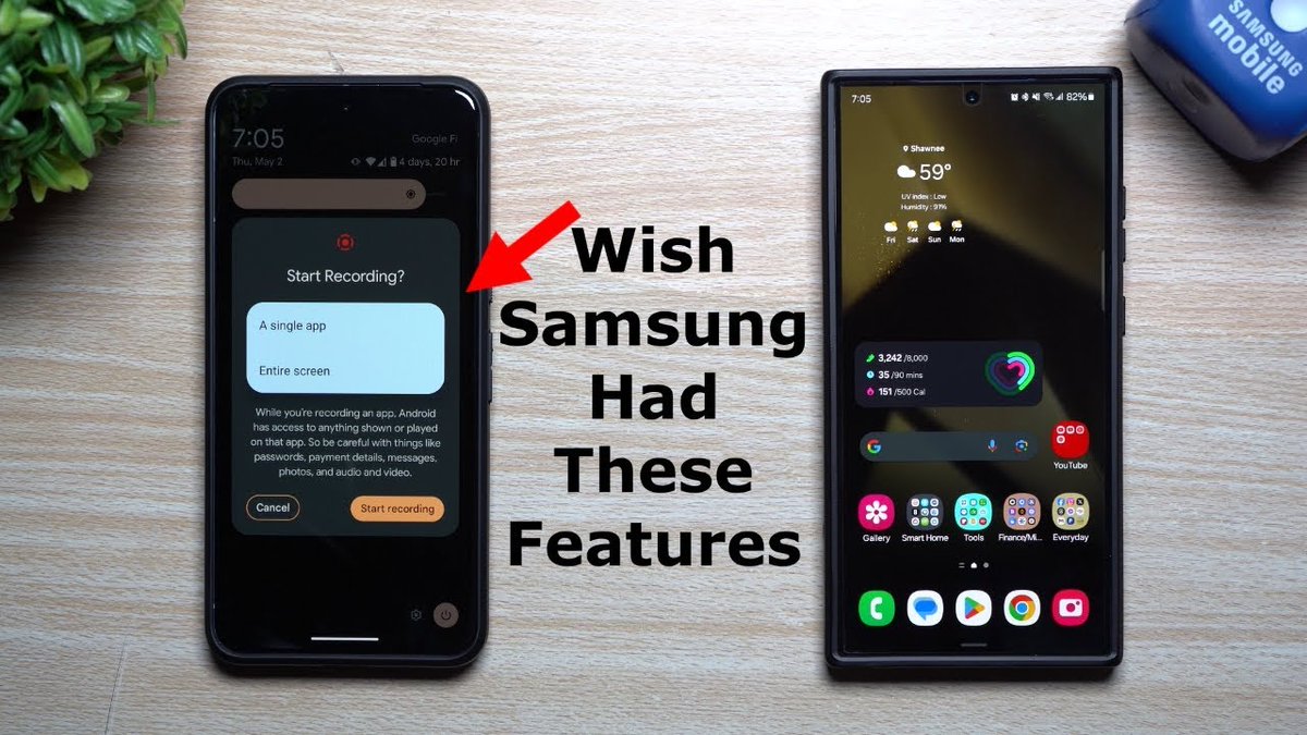 Here's 3 features I wish Samsung had

Video: youtu.be/05n99tCE4kw

#Samsung @SamsungMobileUS #WithGalaxy #TeamPixel #GalaxyS24Ultra #Pixel8Pro #Android15