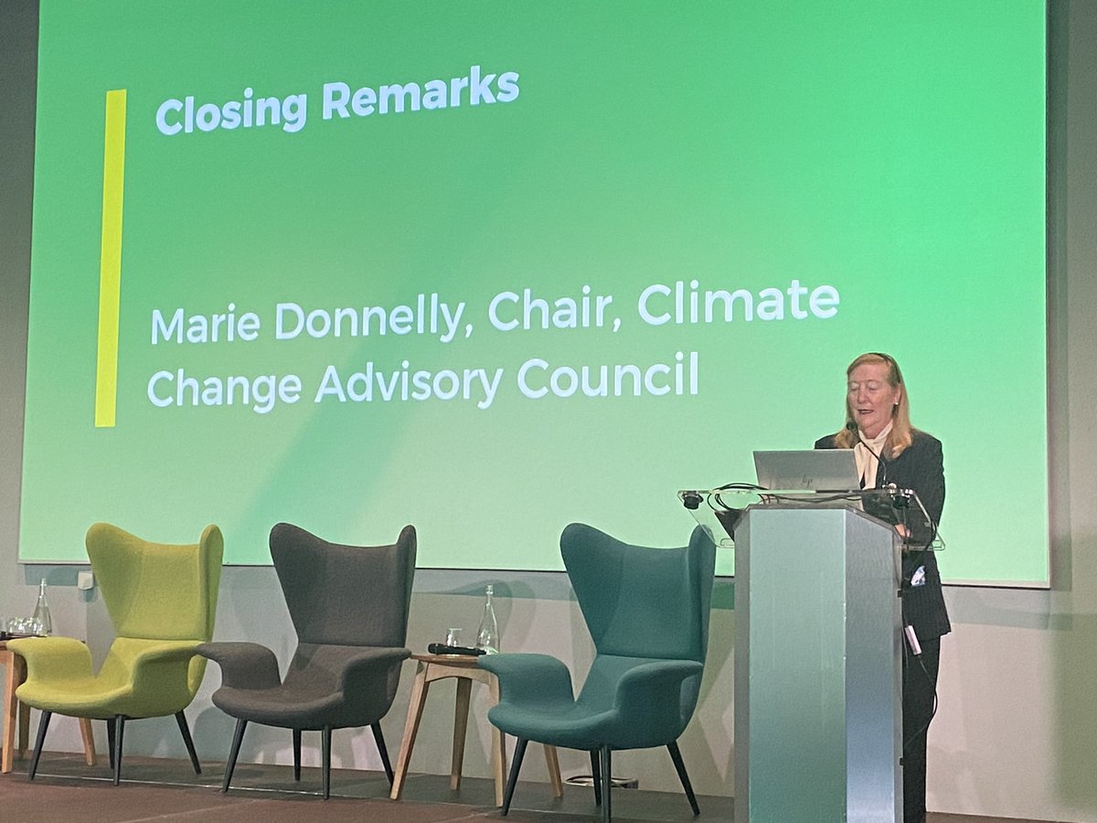 🟢 Marie Donnelly, Chair of the Climate Change Advisory Council closing #BuildGreenNow