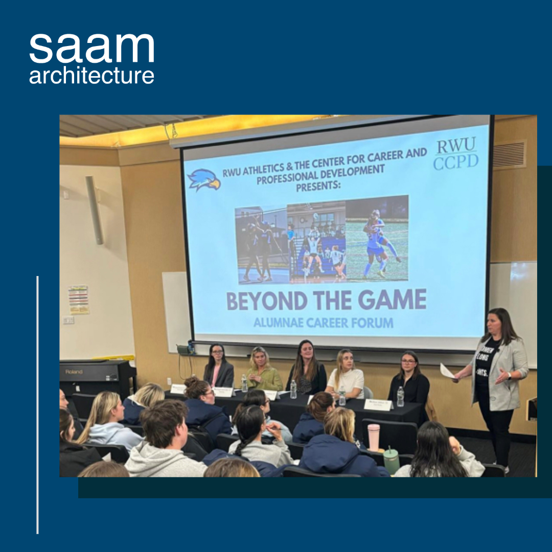 We're immensely proud to see Saam Associate, Juliana Haughton, sharing her insights at Roger Williams University's alumna panel. Her journey from collegiate athlete to thriving professional is a testament to the invaluable lessons learned both on and off the field. 🎉