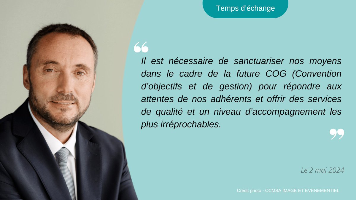 Lors de la rencontre avec @EmmanuelMacron et les ministres concernés (@GabrielAttal, @MFesneau @AgnesRunacher @ChristopheBechu ...) Jean-François Fruttero, président de la MSA, prend la parole sur les spécificités de la #MSA, son investissement, les actions sur les territoires et…