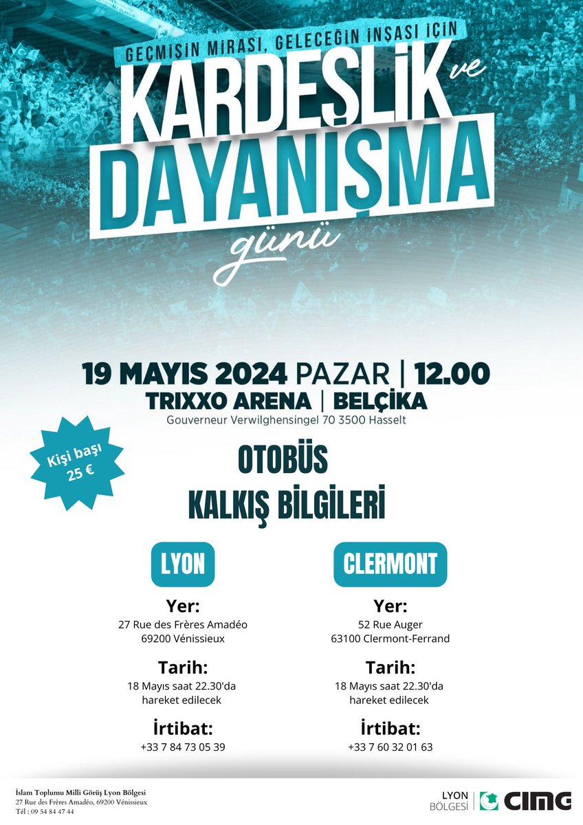 Kardeşlik, Dayanışma, Kaynaşma ve yeniden bir heyecan için sizleri bu güzel programa davet ediyoruz.
