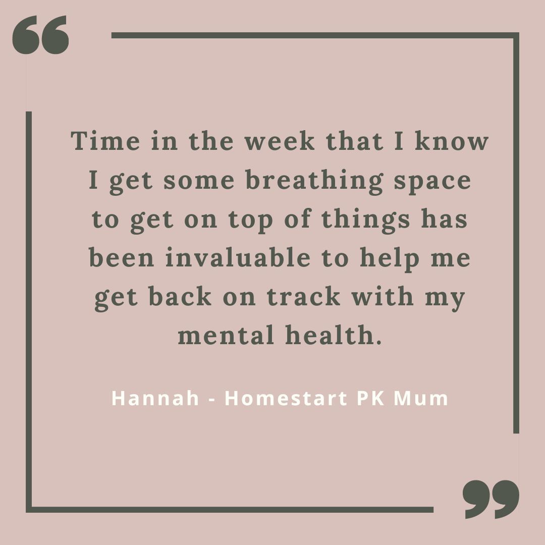 In honour of #maternalmentalhelathweek our #FridayFeedback shows that our volunteers can help give Mums back some time to themselves which is so valuable in protecting your mental health.