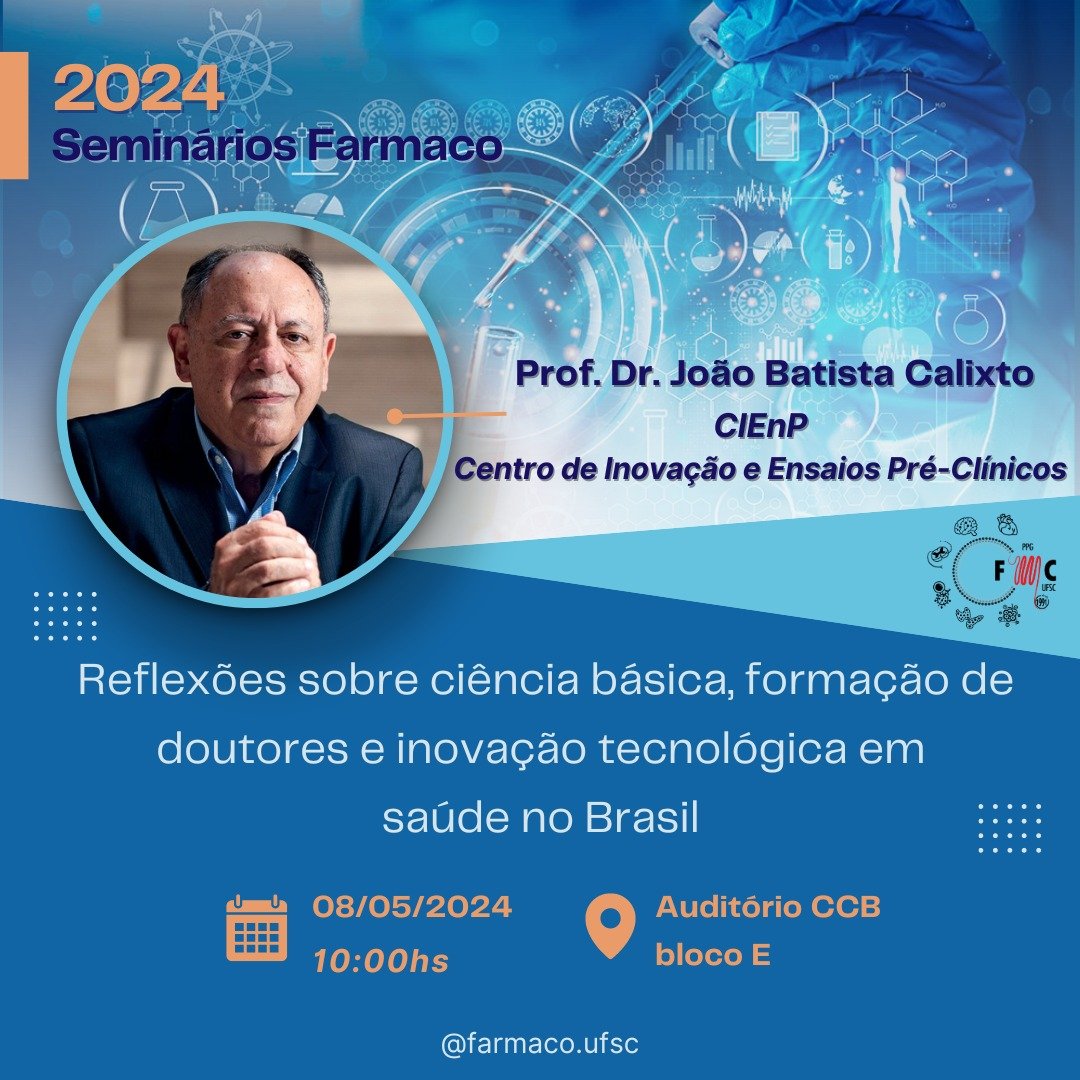 Mestrado Profissional Farmacologia UFSC (@mest_prof_fmc) on Twitter photo 2024-05-03 12:20:23