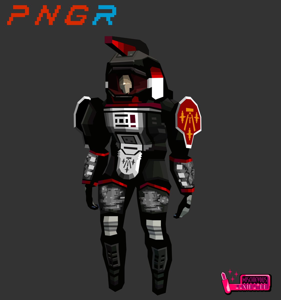 Another #SIGNALIS OC Commission done!!!  
A 3D model drawing commission of @ThatOneRobot_ 's PNGR unit. 
Genossinnen: You can still ask me for more #signalisOC comms!