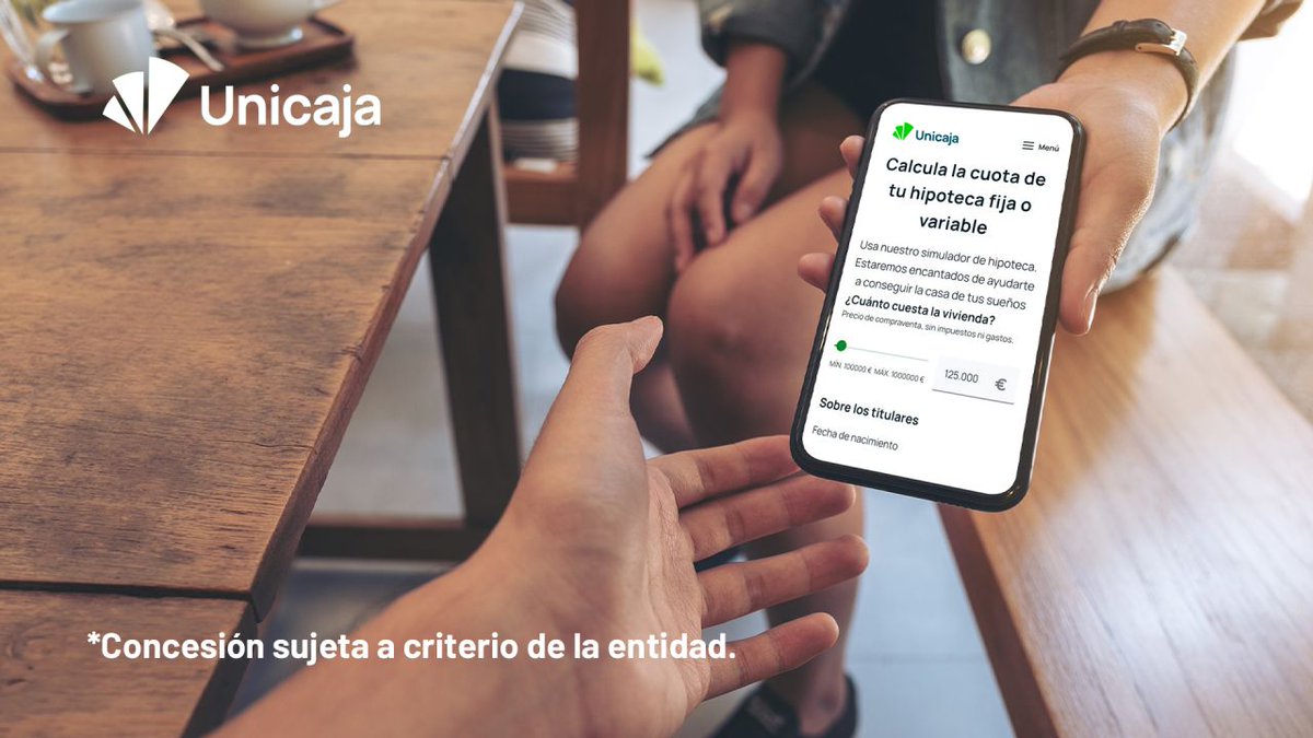 🌇 Calcula tu hipoteca* con nuestro 𝐬𝐢𝐦𝐮𝐥𝐚𝐝𝐨𝐫. 👩‍💻 Estés donde estés, te lo ponemos fácil. 📌 ¿Quieres probar? 🔜 ubco.ly/3B9QSQJ #publi