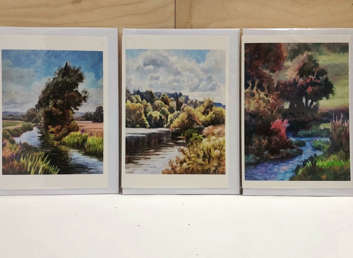 My new set of greeting cards will be available to buy at the Bucks Arts Society exhibition, Fitzwilliam Centre behind St Mary & All Saints Church Old Town Beaconsfield. Preview evening tonight 6.30-9pm. Then on Saturday, Sunday, and Monday open 10am till 5pm.