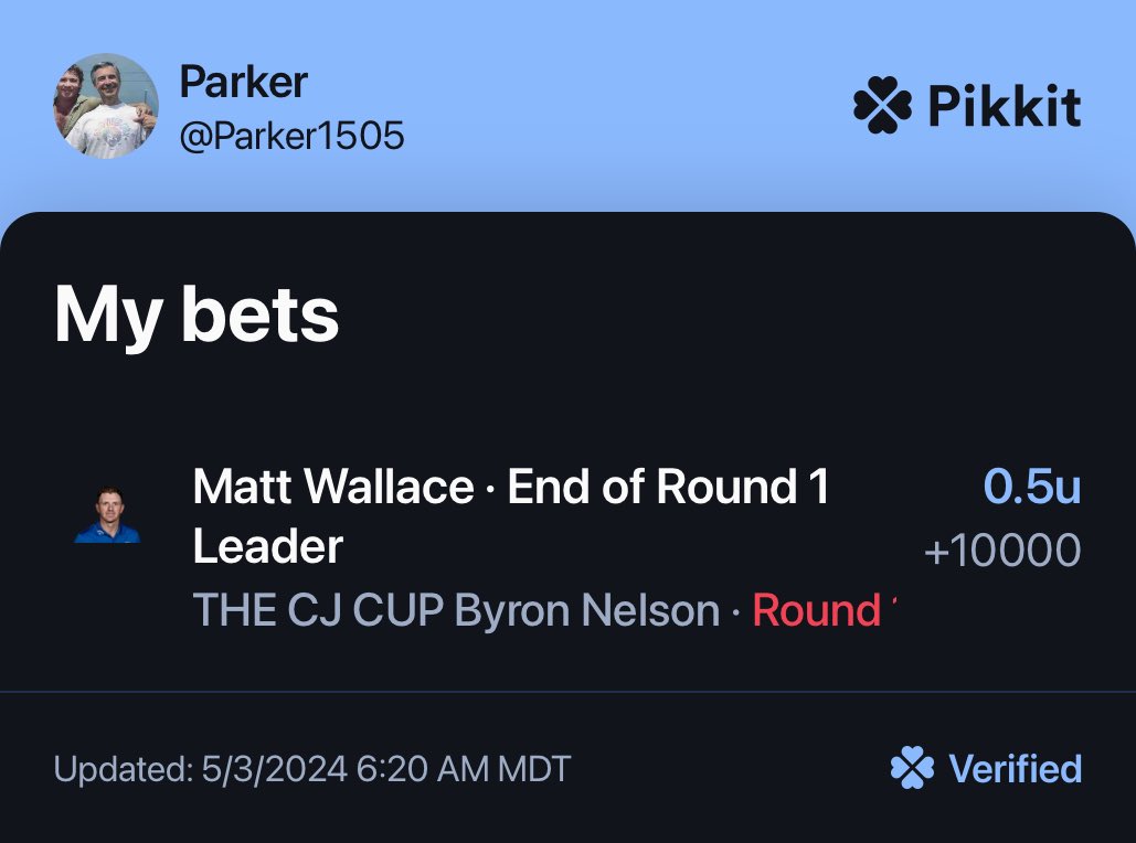 Not going final yet even though round 2 started, but 100/1 on .5u ✅✅✅ biggest cash of the year!!! #CJCup
#PGATour