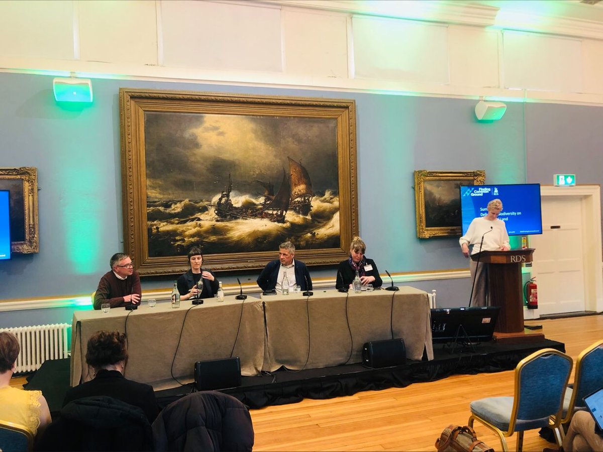 Our head of Operations Iseult Sheehy addresses the session on #Biodiversity & Agriculture at the Finding Common Ground Festival in Dublin's RDS today, about how we can bring a more #NaturePositive way of working to the sector #ForNature