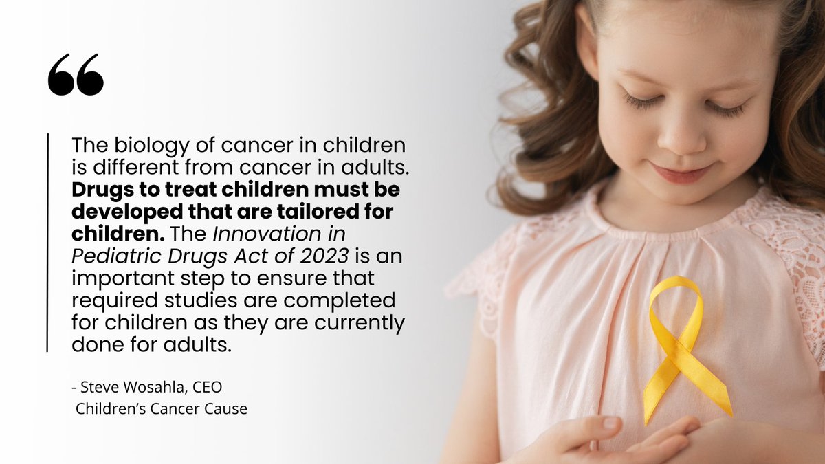 Thank you to @RepLoriTrahan for signing on to H.R. 6664! We're grateful for your support of this legislation, which will strengthen the development of childhood cancer drugs.