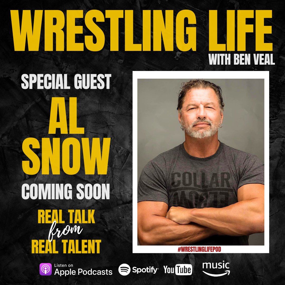 Prepping questions ahead of speaking with @TheRealAlSnow later today - we'll be talking all things @ovwrestling, #ECW, stand up comedy, and no doubt a little bit of Head too. #WrestlingLifePod