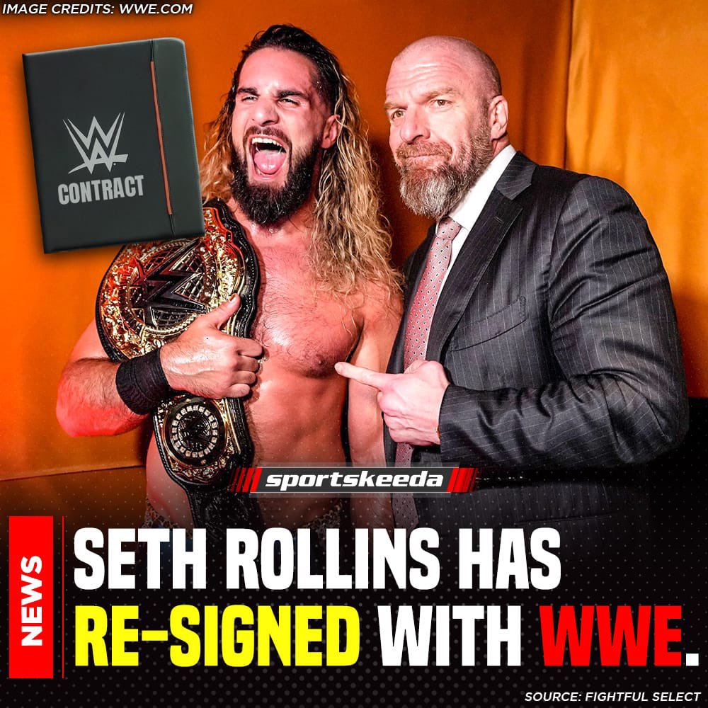 The Visionary has re-signed with #WWE! 

#SethRollins