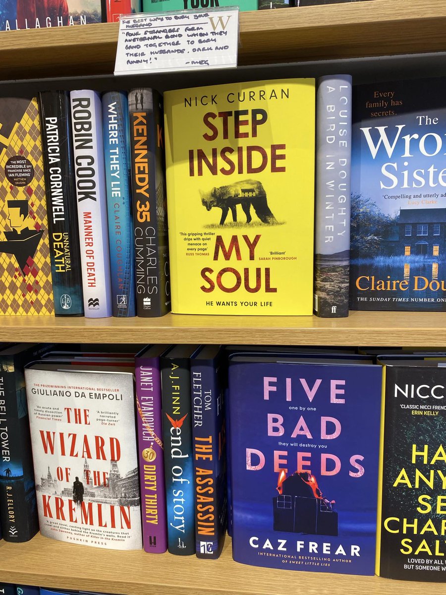 Taking pride of place inside the main door of the Waterstones that was MY Waterstones growing up… @waterstonesncl achievement unlocked. Cheers you lovely people. Now sell them all haha