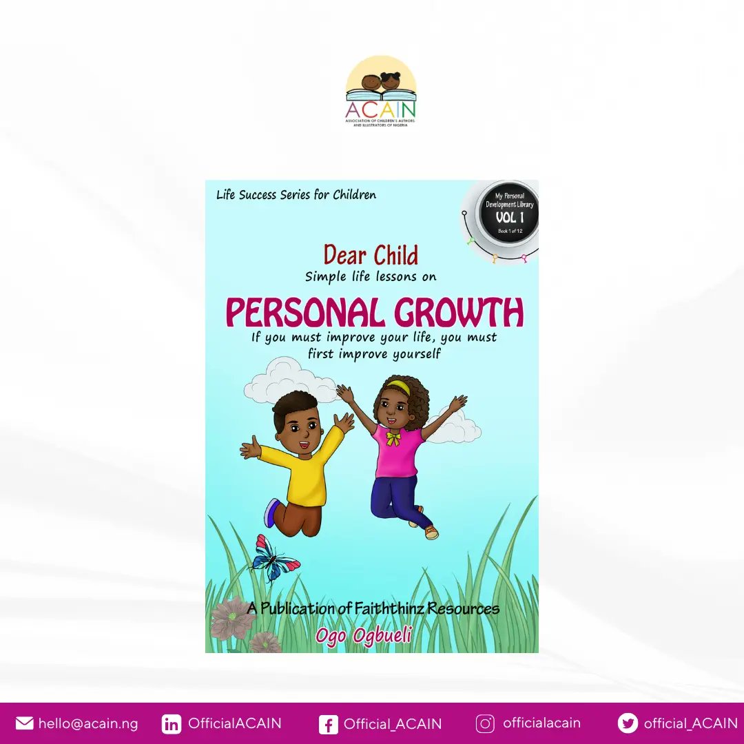 Ogo Ogbueli favourite children’s book is “My Dear Child.”

It's her favourite because it teaches children good values and life principles.

#officialacain #childrensbookauthors⁣
#childrensbookillustrators #childrensbook⁣
#childrensbookillustrations #childrensbook⁣