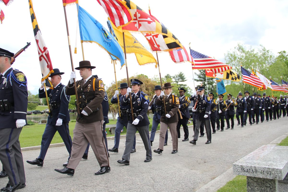 Today, the #BCoPD joins Marylanders across the state in honoring our fallen heroes. On this day of remembrance we salute their courage, commitment, and sacrifice.  #fallenheroesday #maryland