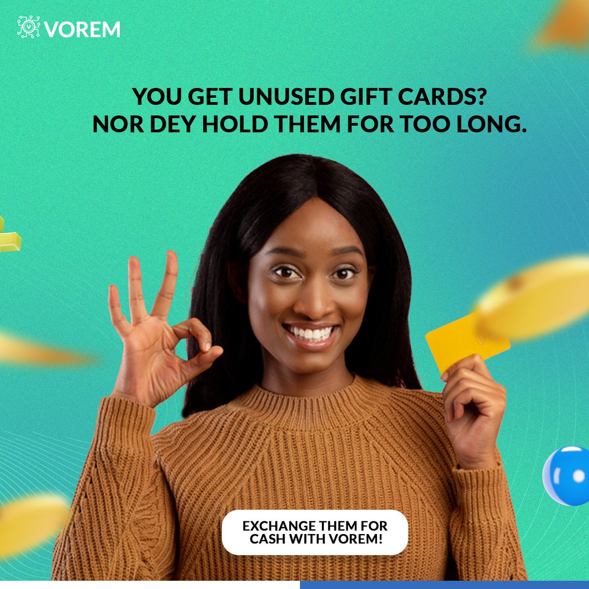 Vorem na the no. 1 place to change your gift cards to cash. Nor day hold your cards Send us DM now! Make we help you. We get better rates 💯 #voremotc #exchangeinnigeria #cryptoexchange #exchangerate