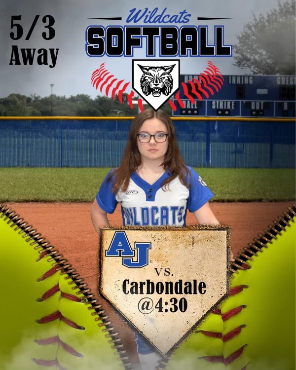 Game Day!!!
The Lady Cats travel to Carbondale today to take on the Lady Terriers first pitch 4:30.