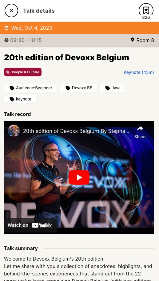 Oh and I forgot to mention: you can also look at (most of) @Devoxx / @voxxed events since Fall 2023 (including Devoxx BE '23) 👉 Talk recordings should be there 🎉