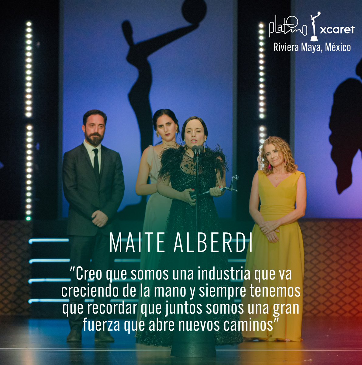 Con La memoria infinita, Maite Alberdi obtuvo su tercer PLATINO tras los dos obtenidos en 2021 por El agente topo 👏 ¿Quién de aquí es de Chile? 🇨🇱 #Platinocaret #RivieraMaya @lamaitealberdi