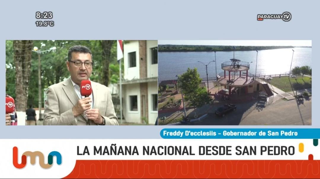 #LaMañanaNacional conversamos con el Gobernador de San Pedro, <a href="/FreddyDecclesis/">Freddy D`Ecclessis Oficial</a> 

📍Gobernación de San Pedro 

🔴 En Vivo por <a href="/ParaguayTVHD/">Paraguay TV</a> y  la #920am
📻 webaudio.radionacional.gov.py/920am/