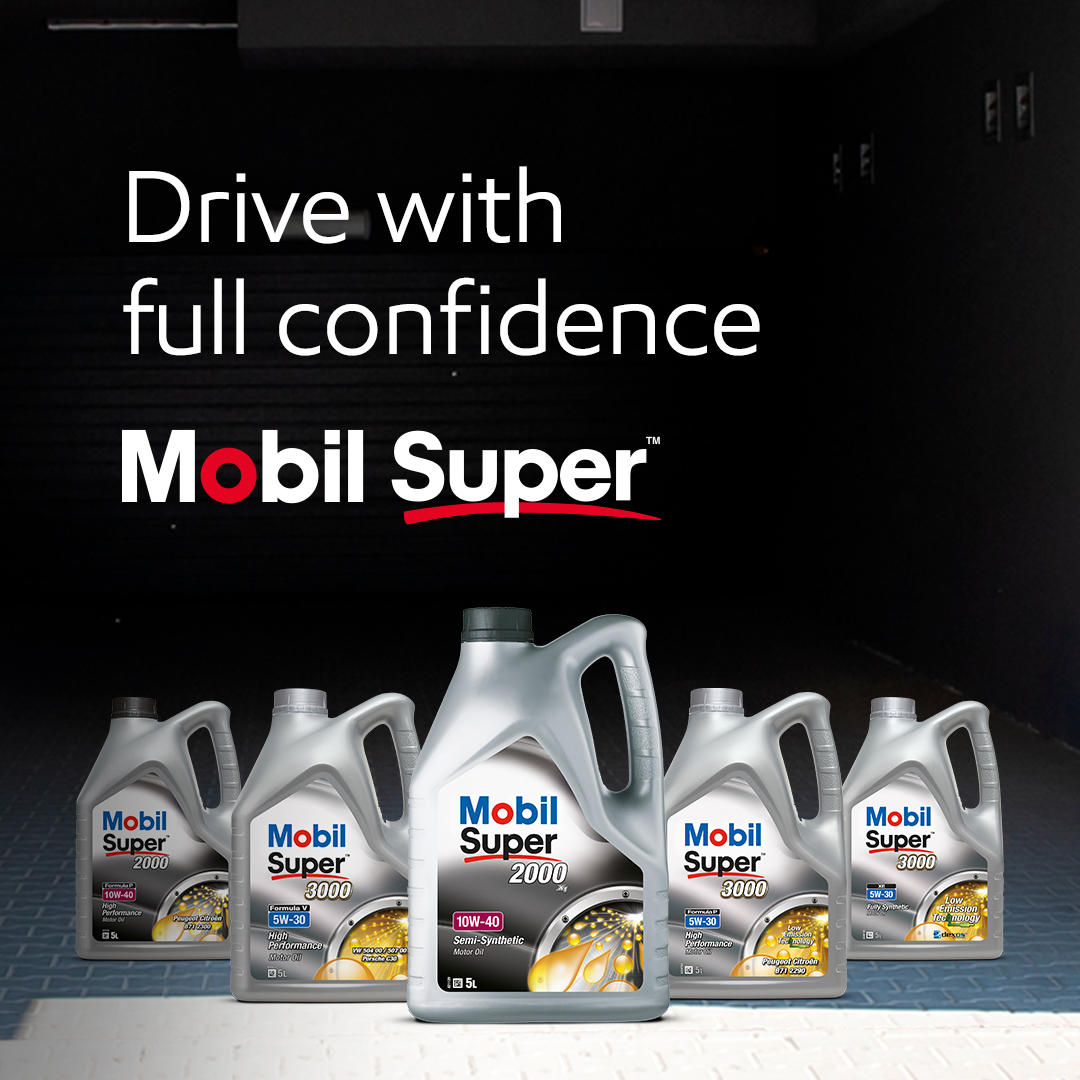 Mobil Super- Drive with full confidence

#Mobil #Mobil1 #MobilUAE #FuelEconomy #EngineProtection #Mobillubricants #MobilSuper #MobilOils #MobilIndustrial #CarCareTips #EngineCare #EngineOil