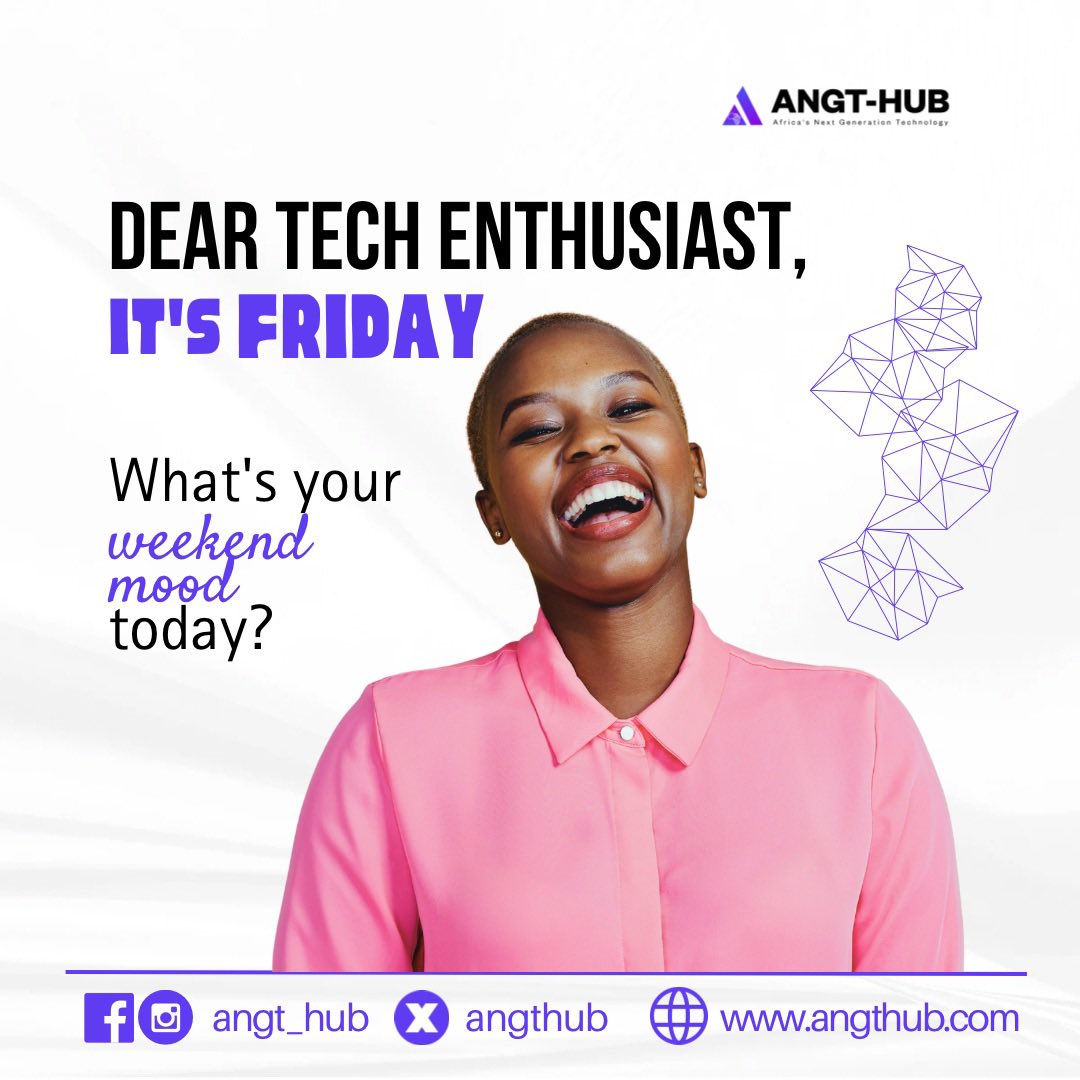 It’s another Friday tech buddies!

What is your plan for the weekend
Let us know in the comments.

#angt_hub #registertoday #learntech #techhub #techcommunity #techschool #onlinelearning #onlinetechlearning #friday #tgif