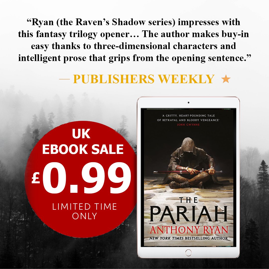 The Pariah eBook is currently on sale in the UK at £0.99. Not sure how long it'll last, so grab it quick. 
#ebooksale #kindlesale