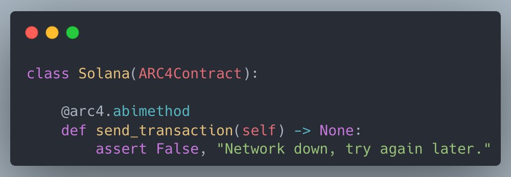 You can now simulate Solana in an #Algorand smart contract!