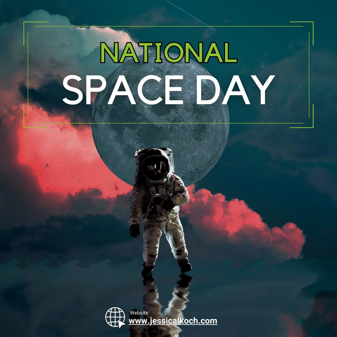 ✨ Happy National Space Day! 

Let's shoot for the stars together and explore the cosmic wonders beyond! 🌌 

Don't forget to moonwalk your way into some out-of-this-world adventures today! 🌕 

#SpaceDay #ReachForTheStars #CosmicAdventures #ToInfinityAndBeyond