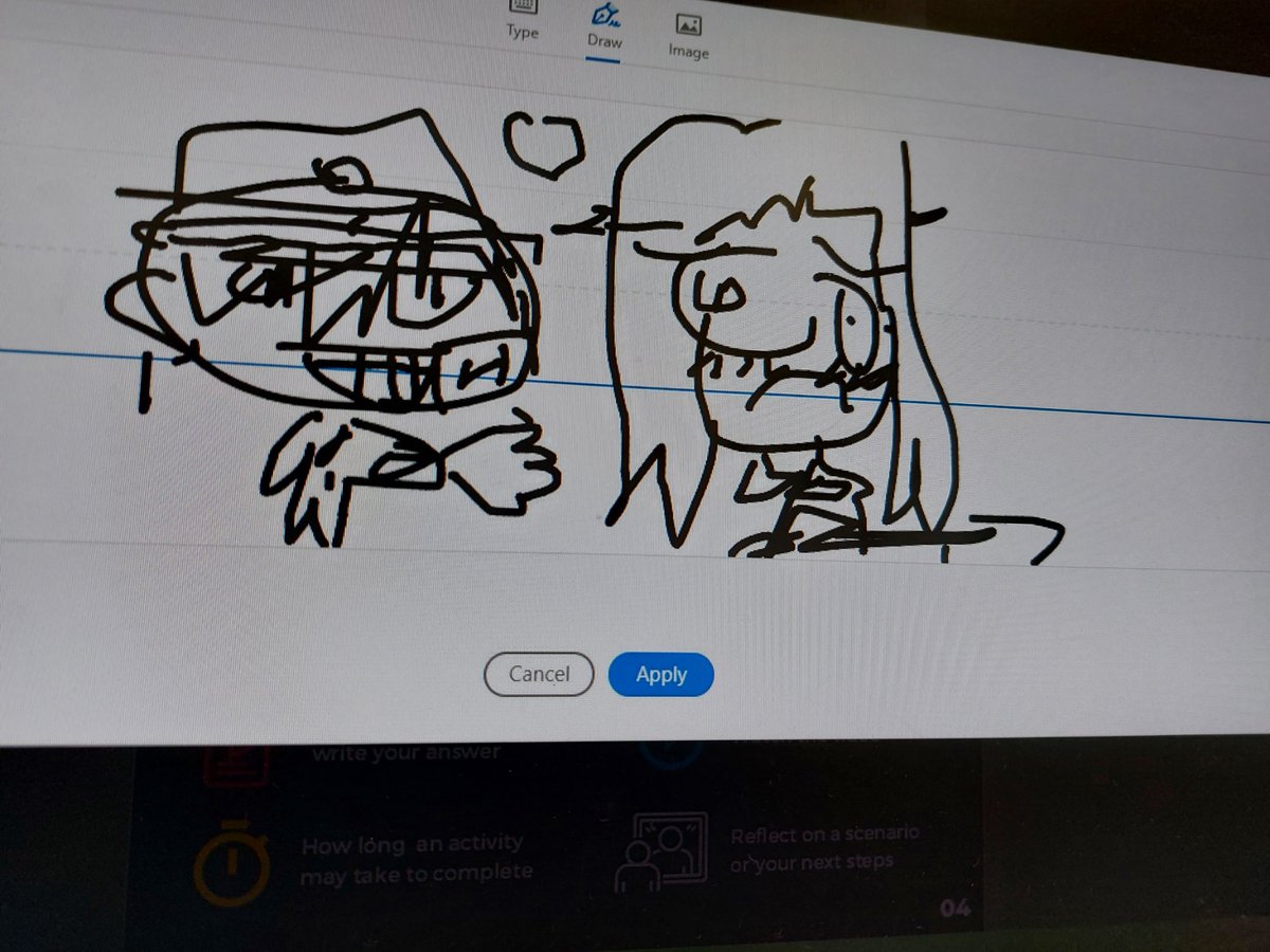 Hananene things I drew on the computer in class (the last one is my friends drawing) (there was no eraser or undo button)