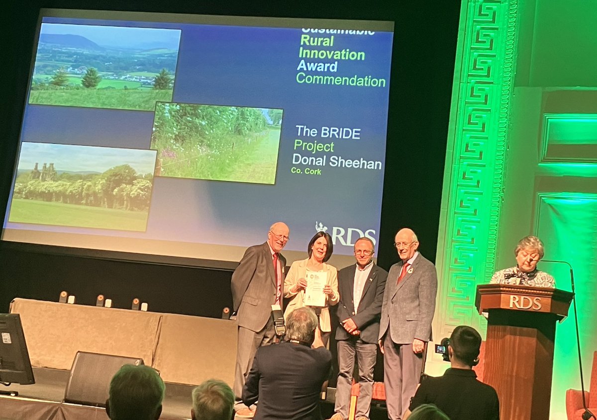 .@bride_project gets special commendation in @TheRDS Rural Innovation Award for its work to improve biodiversity on farmland. 👏👏👏