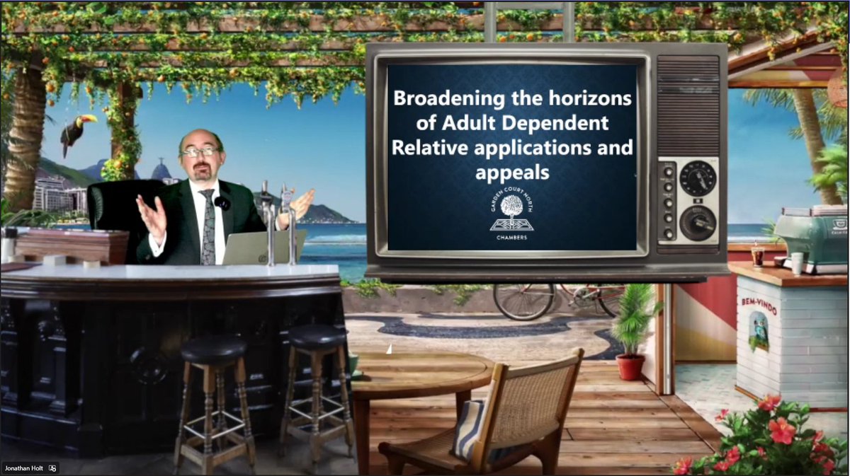 We've been whisked away to sunny Brazil for this afternoon's webinar on ADR applications by the brilliant @JDJHolt🏖️ 😎 The relaxing background muzak is also adding to the atmosphere 🎶