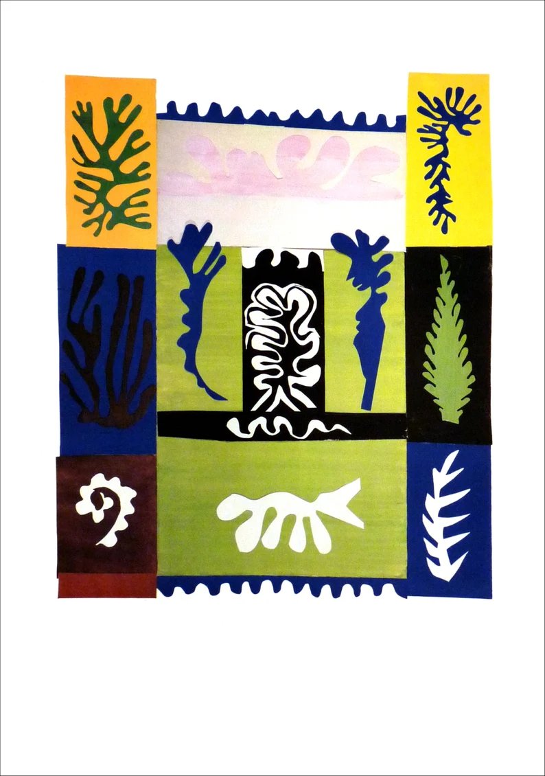 Henri Matisse, vintage poster on Tahiti, Amphitrite, colors of the Pacific Ocean and the richness of nature #art #wallartforsale #artbuyer #homestyle  #workspace #officedecor #walldecor #BuyintoArt  #WallArt #decoratingwithart #wiseshopper  
Available here marieartcollection.etsy.com/listing/171414…