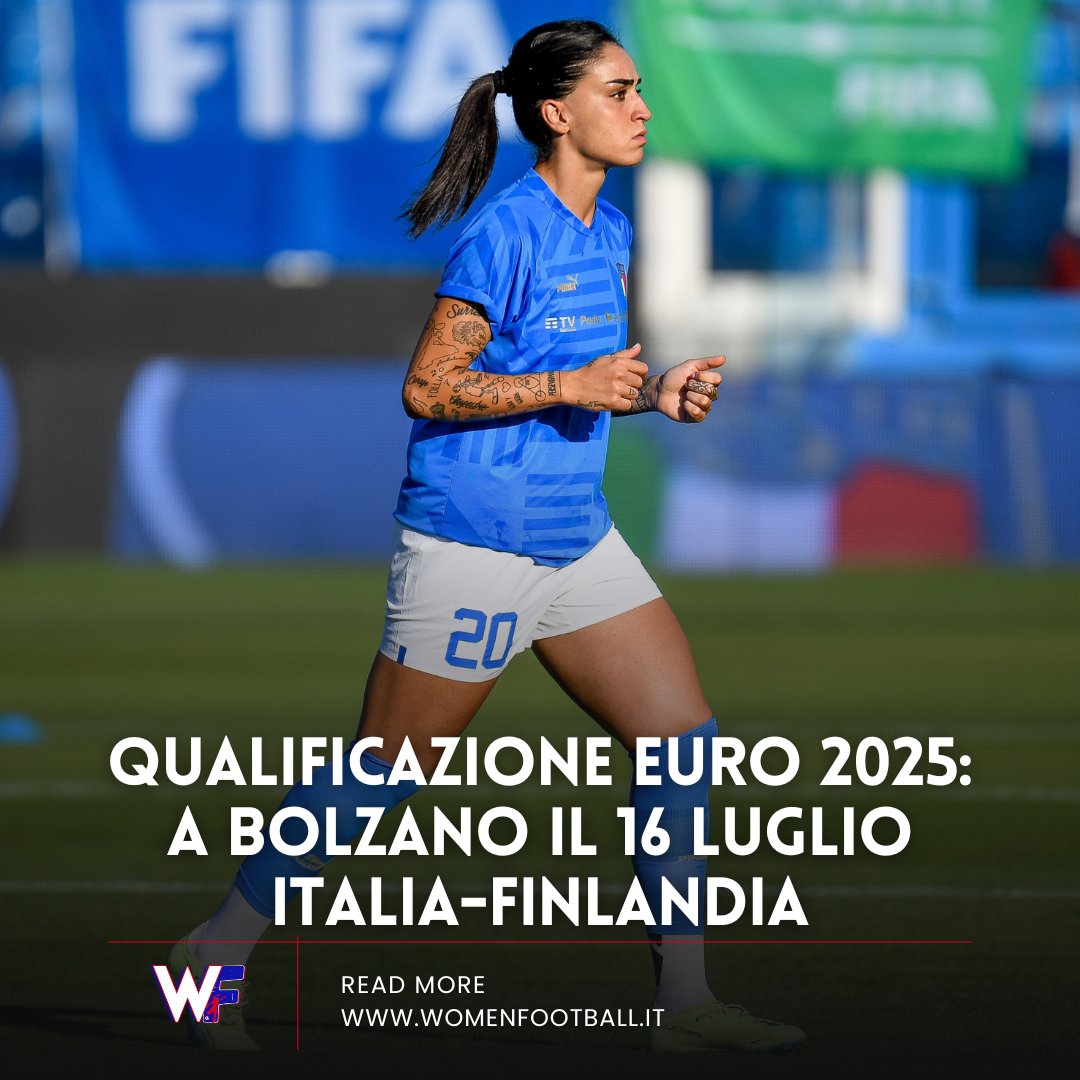 Sarà la città di Bolzano ad ospitare l’Italia nell'ultima giornata di qualificazione per l’Europeo 2025. 


Lo stadio “Druso” sarà infatti il teatro dell’ultimo incontro tra le Azzurre e la Finlandia di martedì 16 luglio.



#italiateam #leazzurresiamonoi #weuro2025