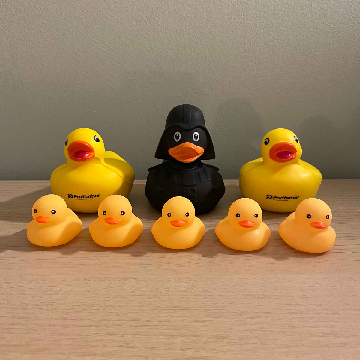 Tomorrow, May the 4th, is Star Wars day! Whether you’re a Jedi, Sith or Rebel, it’s a day to celebrate the great saga that continues to inspire generations. Podduck is with his friend Darth Vader, May the Force be with you! #maythefourthbewithyou #starwarsday