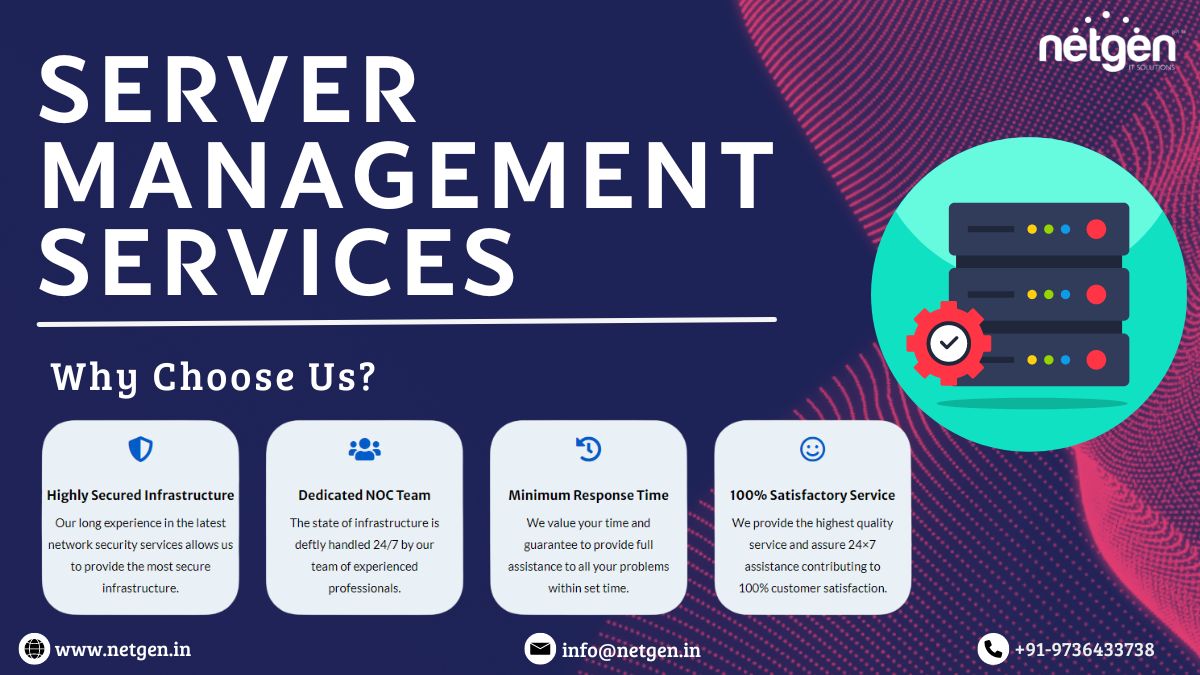 Stay Ahead with our Proactive Server Management Services.
 
#ServerManagement #ITInfrastructure #DataCenter #CloudManagement #NetworkSecurity #TechTrends #ITServices  #WebDev #UXDesign
#UIUX #consultant #technology
 
Visit our Website: buff.ly/3FnPEmo