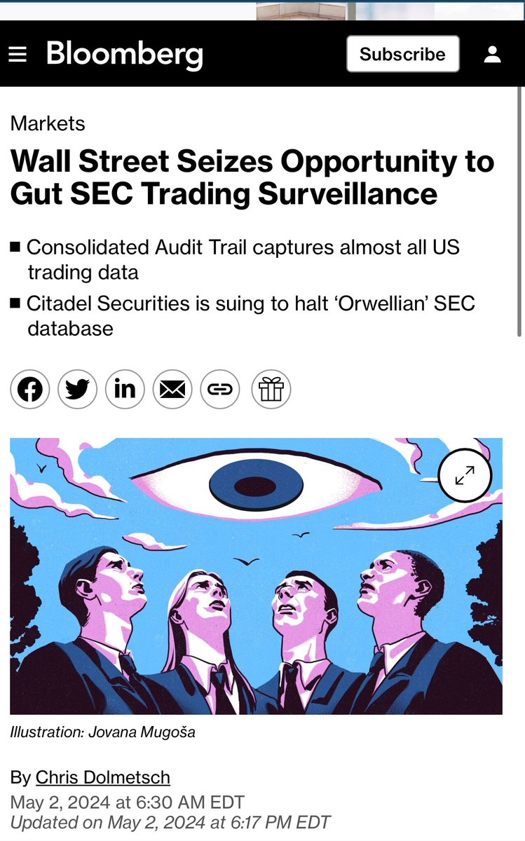 The CAT system is designed to protect against illegal trades. Ask yourself why some are fighting so hard against it while claiming to protect 'retail investors' ? 'After 14 years of debate, the Securities and Exchange Commission is in the final stages of bringing a powerful new…