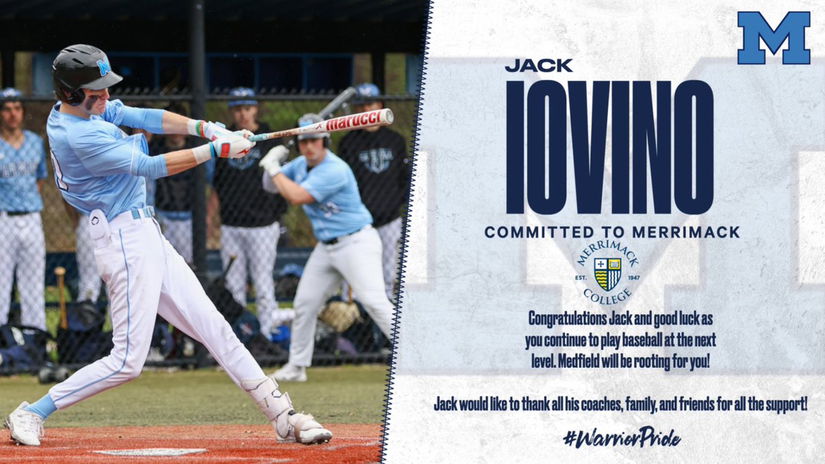 We would like to spotlight those student athletes that will be continuing to compete in athletics at the next level.

Today, <a href="/MedfieldHS/">Robert Parga</a> would like to recognize Jack Iovino!

<a href="/coachmace/">Michael Mason</a> <a href="/JeffreyJMarsden/">Jeffrey Marsden</a> <a href="/MedHSBaseball/">MedfieldHSBaseball</a> <a href="/GlobeSchools/">Boston Globe Schools</a> <a href="/BostonHeraldHS/">Danny Ventura</a> <a href="/TVLSportsMa/">TVL Sports Updates</a> <a href="/HometownWeekly/">Hometown Weekly</a>