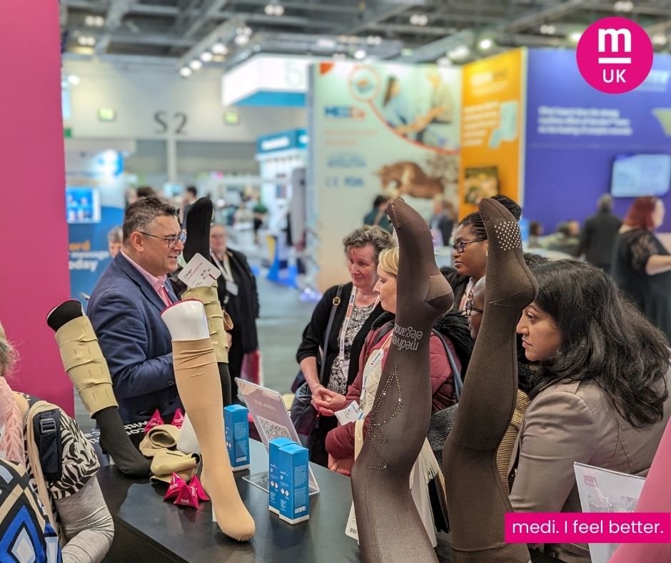 Lots of stand visitors at EWMA have discovered how medi products can encourage 𝘀𝗲𝗹𝗳-𝗰𝗮𝗿𝗲, and 𝗲𝗳𝗳𝗲𝗰𝘁𝗶𝘃𝗲 𝗽𝗮𝘁𝗶𝗲𝗻𝘁 𝗲𝗻𝗴𝗮𝗴𝗲𝗺𝗲𝗻𝘁. #EWMA2024 #wounds #woundcare #compression #mediven @EWMAwound