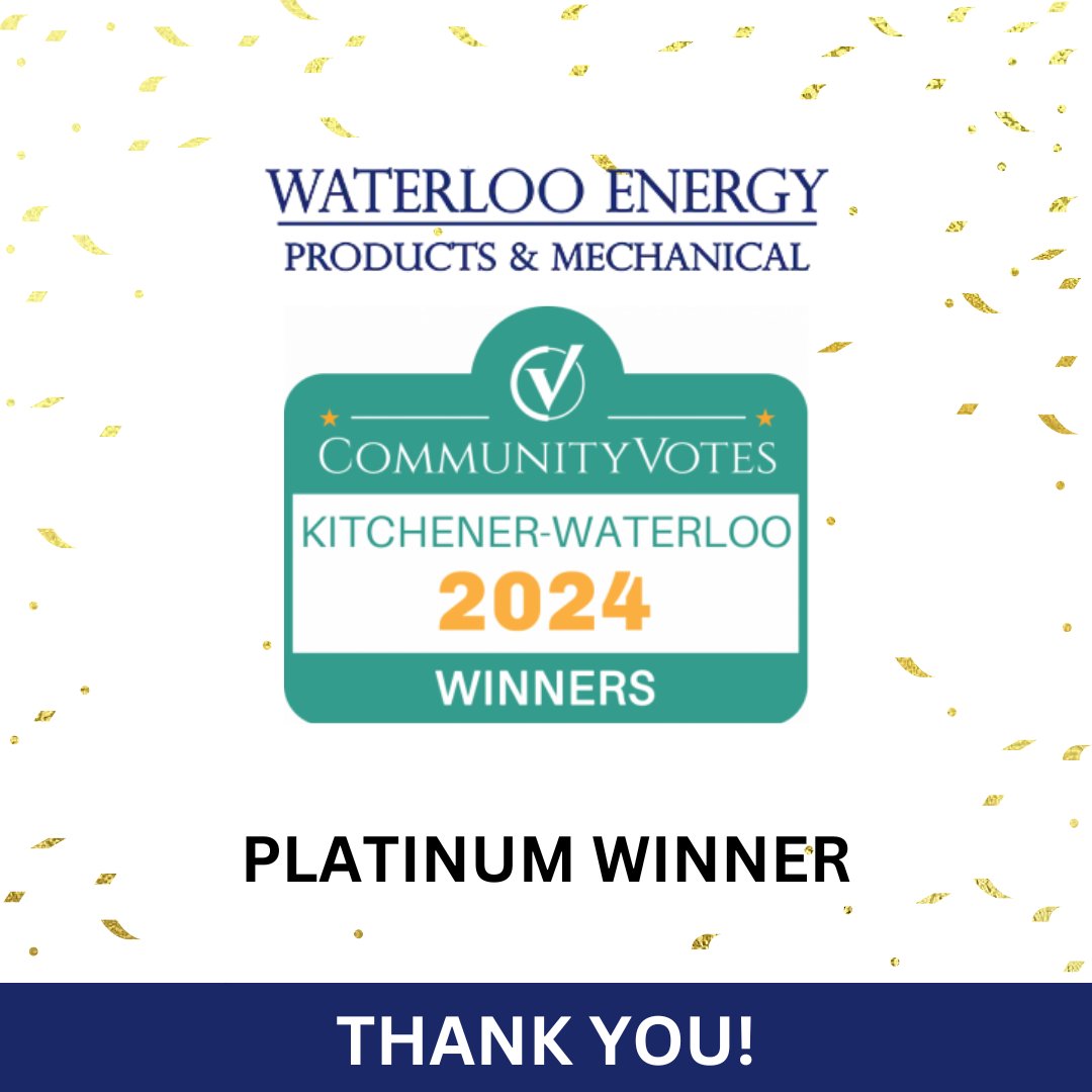 We are the Platinum winners in the CommunityVotes Kitchener-Waterloo 2024 for Best Heating And Cooling Services in Kitchener-Waterloo. We are thankful to all who voted for us. kitchenerwaterloo.communityvotes.com/2023/12/home-b… #waterlooenergy #waterloo #readerschoice #kwawesome