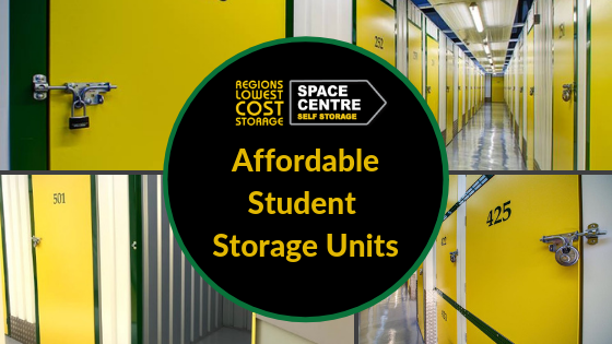 Are you a student looking for a small, affordable storage space? We offer short term or long term storage with no hidden costs -- bit.ly/2eyIhzi #studentstorage #cheapstorage