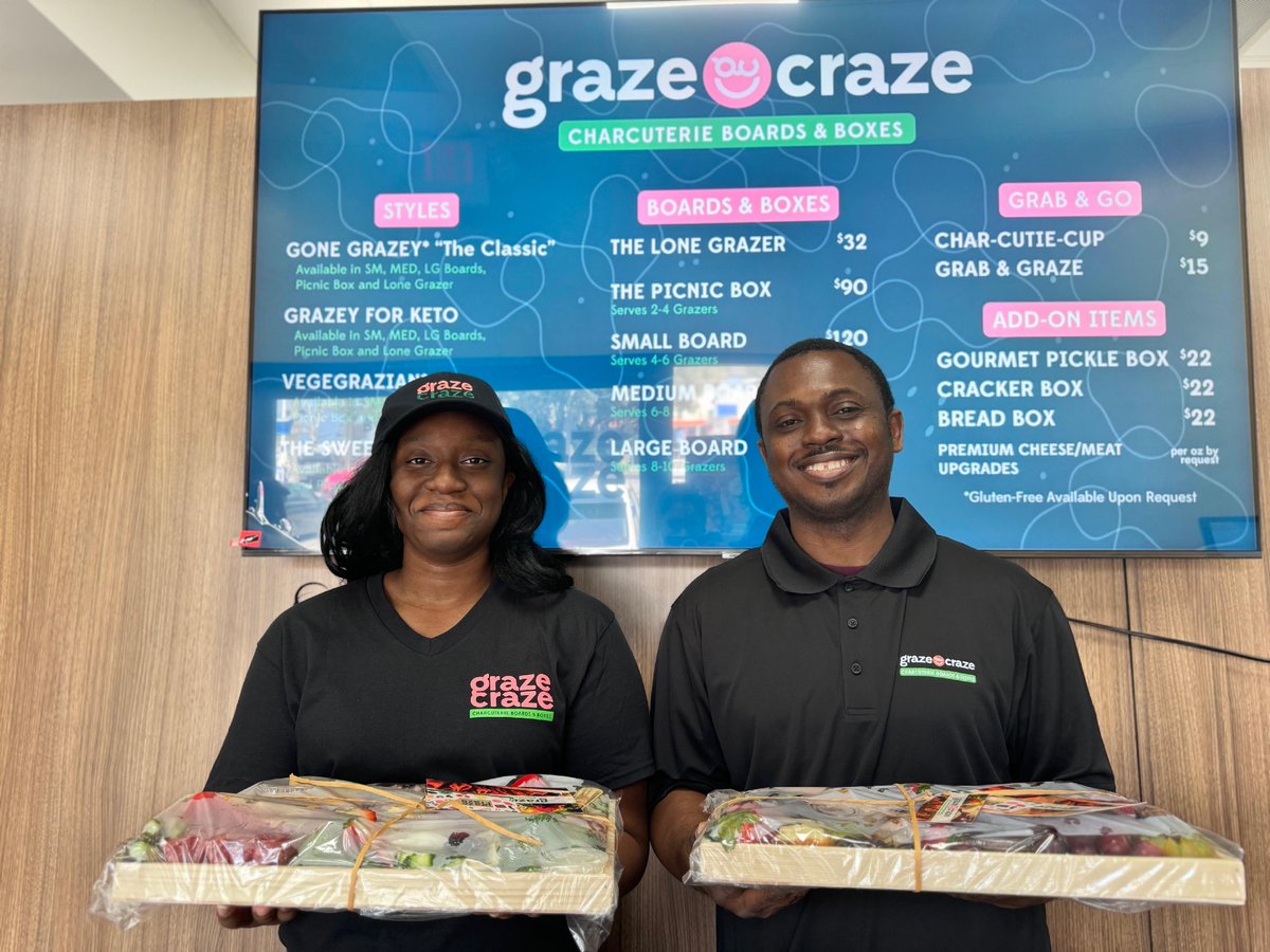 We're thrilled to announce that Gare and his sister, Teri Uyovbievbo, have joined the Graze Craze family! They are the proud new owners of our Ontario, California location, which officially opened its doors on April 8th. Swing by Graze Craze Ontario to celebrate with us and e...