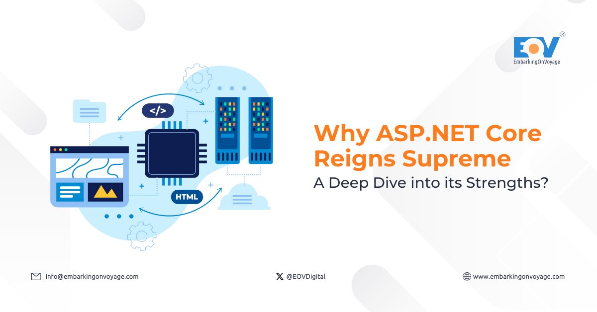 Why ASP.NET Core Reigns Supreme for Modern Web Developmen This blog dives into its strengths to help you decide if it's the perfect fit for your next web application project. Read the full blog here -> embarkingonvoyage.com/why-asp-net-co… . . #aspnetcore #webdev #cloudnative