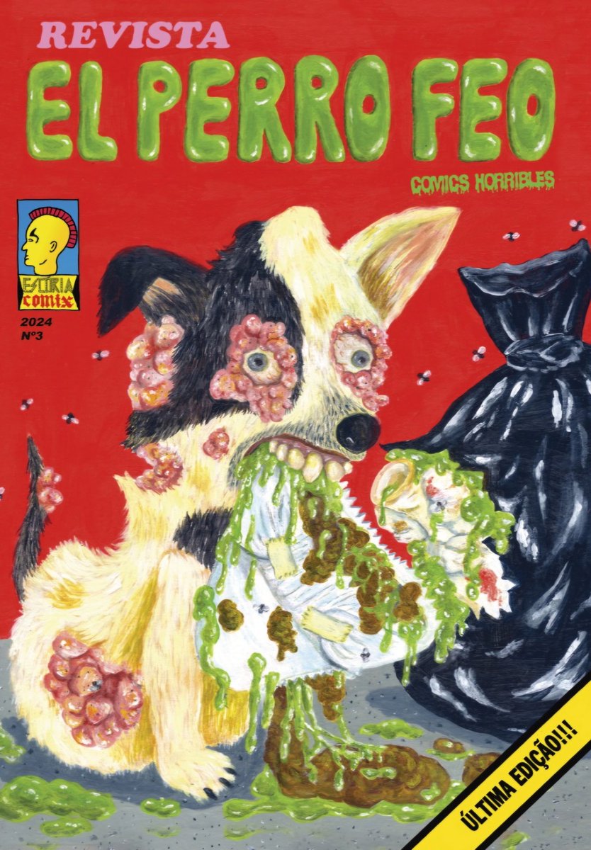 El Perro Feo 3, antologia de gibi da Escória Comix já está em pré-venda. Com o tema Cachorro Vira-Lata, a revista traz nomes como: Bruna Sudoski, Dave L. Araújo, Surto e muito mais. Pegue a sua aqui: escoriacomix.com.br Capa por Emilly Bonna.