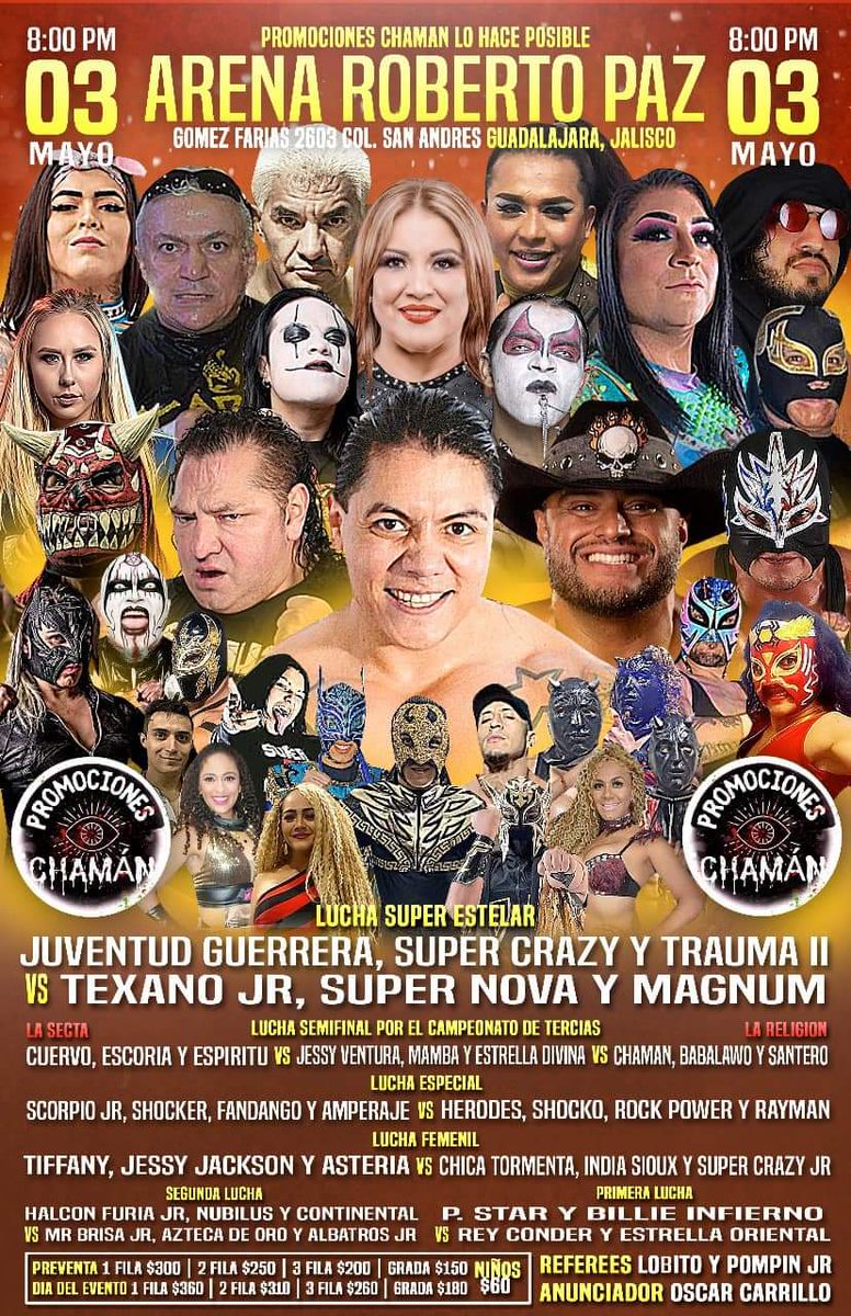 Los veo hoy en la arena Roberto paz con promociones chaman ⚡⚡⚡