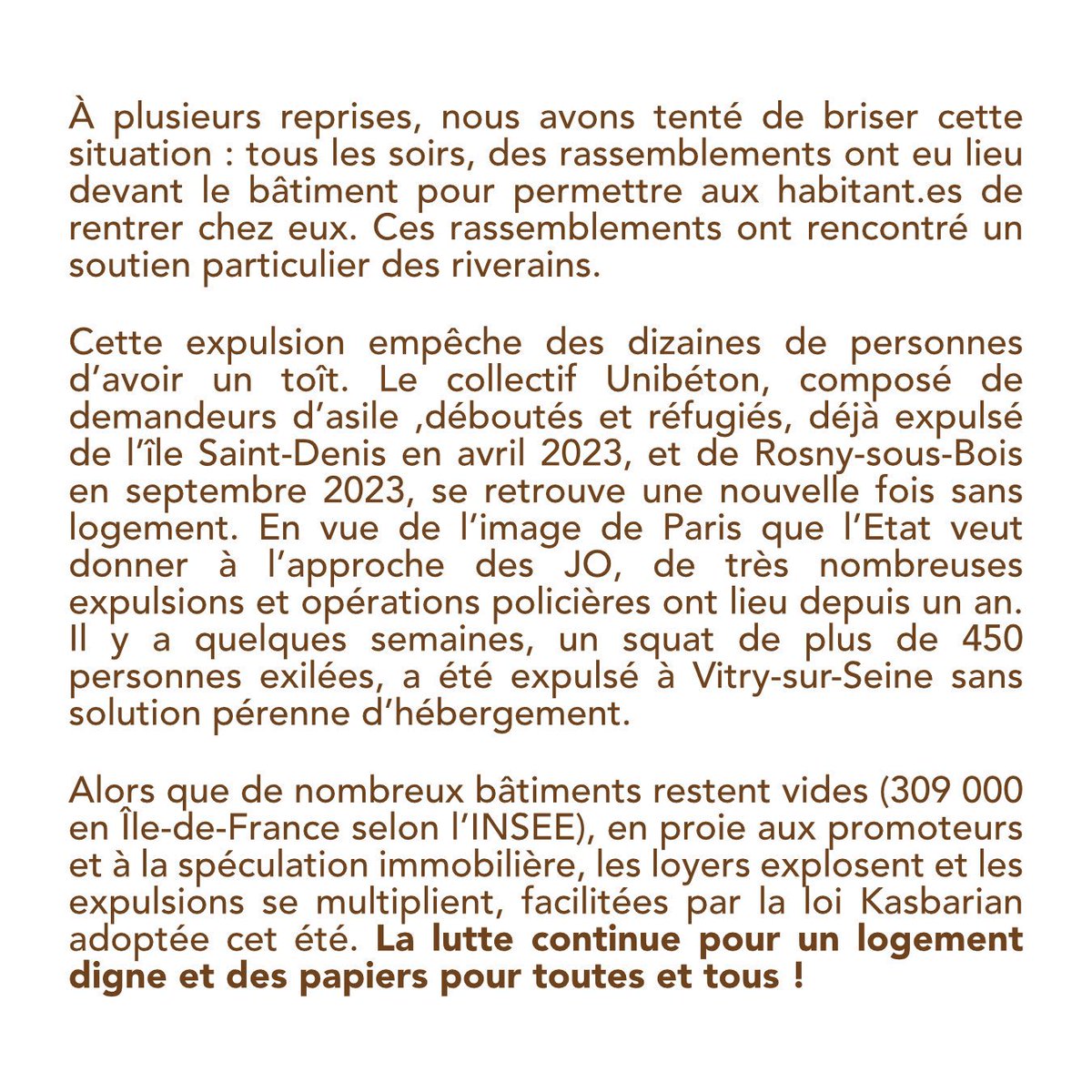 Rassemblement aujourd’hui à 18h devant le Commissariat des Lilas. Avec le soutien du DAL, du Gisti, de Paris d’exil, de Solidaires 93, CAD (collectif accès aux droits), Médecins du Monde, Le revers de la Médaille, Brigade de solidarité populaire, Soupirail gisti.org/article7232