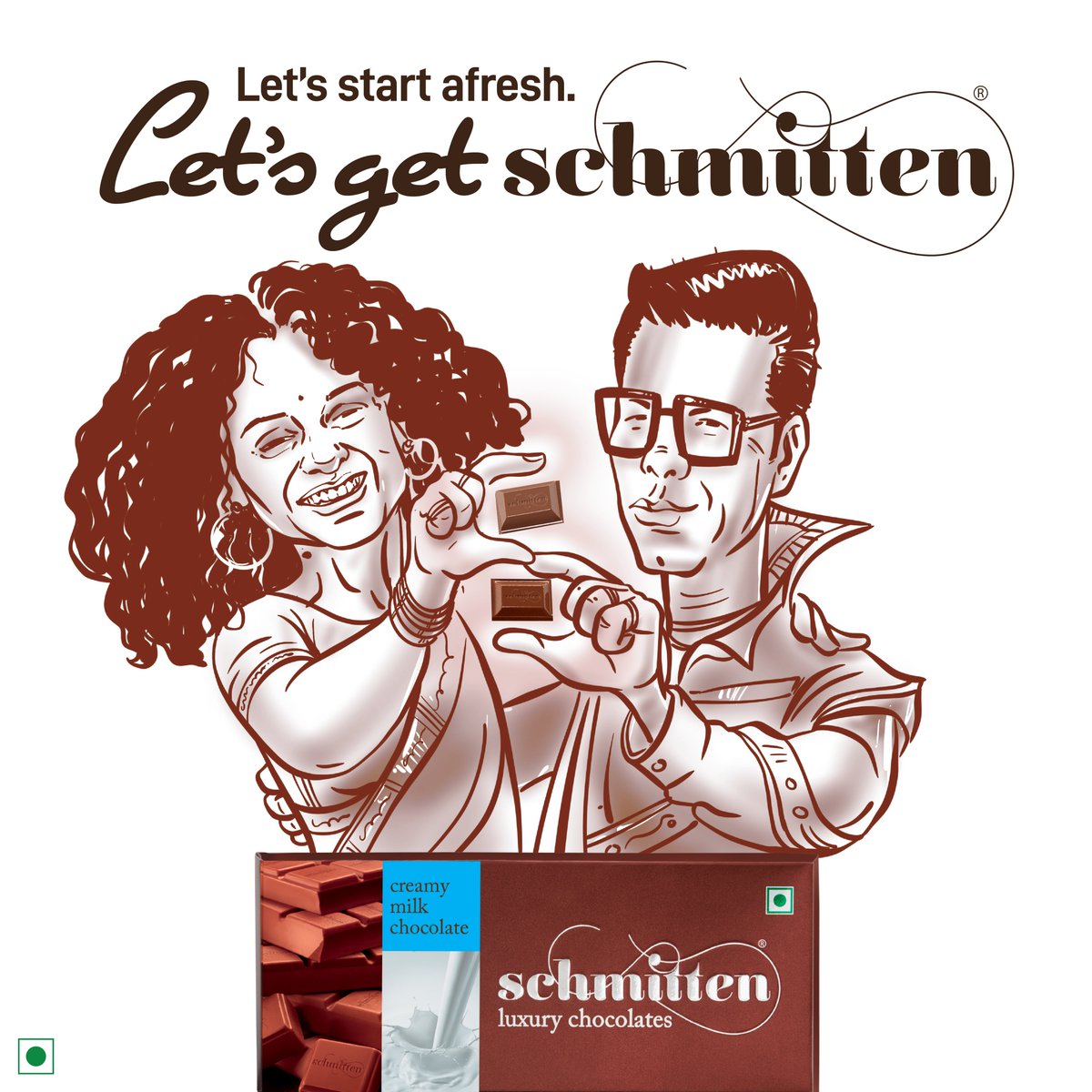 In a world where feuds and controversies often dominate, Schmitten is entwining hearts with its rich flavors and transcends discord,🍫❤️Lets get Schmitten and work together to make the world a little sweeter. 
#Schmitten #LovePrevails #SchmittenChocolates #LuxuryChocolates